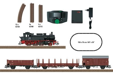 Trix 21531 Digital-Start BR 74 DR III mit Güterzug Spur H0