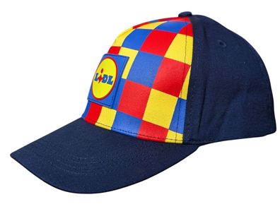 LiDL Kappe Basecap Cappy Unisex Dunkelbau Muster Snapback Cap Hut Mütze