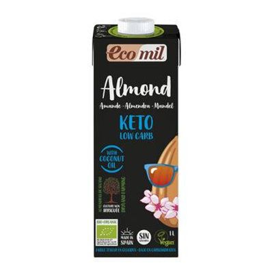 EcoMil 3x EcoMil Bio Keto Mandeldrink Zuckerfrei Natur (Zuckergehalt<0,3 g pro