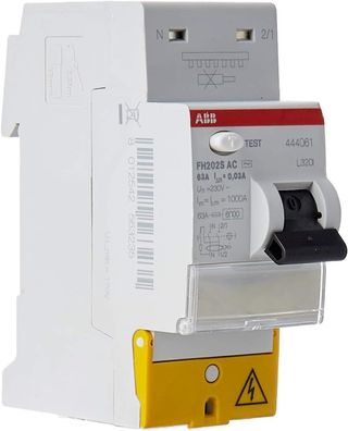 ABB 444061GSB Differentialschalter mit versetzten Schraubklemmen Typ AC 63 A grau