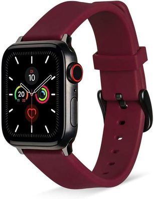 Artwizz Armband Apple Watch 38/40 mm Silikon Armband mit Adapter rot