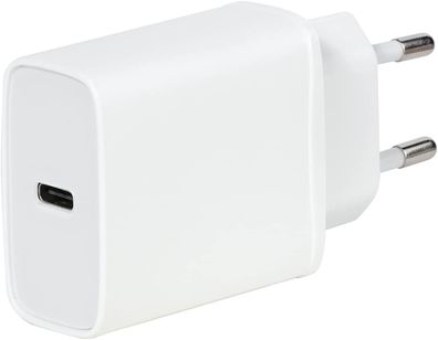 Vivanco Ladegerät Euro-USBC 3.0 18 W Super Fast Charger Schnellladegerät weiß