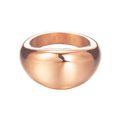 ESPRIT Damen Ring Edelstahl Rosé Organic ESRG12383C1 T 53 (16.9) rosegold