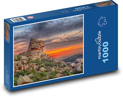 Felsen bei Sonnenuntergang