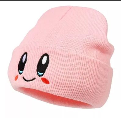 Kirby Pink Wintermütze Mütze Cap Kappe Cosplay Anime Manga Hut