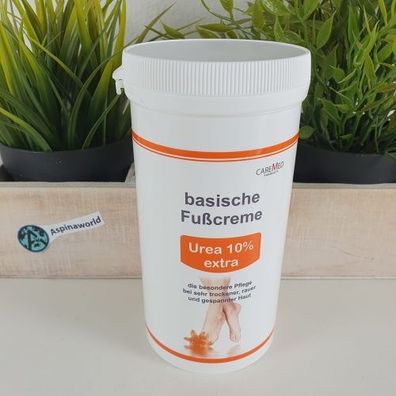 basische Fußcreme UREA 10% extra 450 ml mit Spender