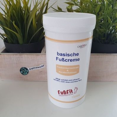 FußFit - basische Fusscreme 450 ml mit Spender pH-Wert 8,0