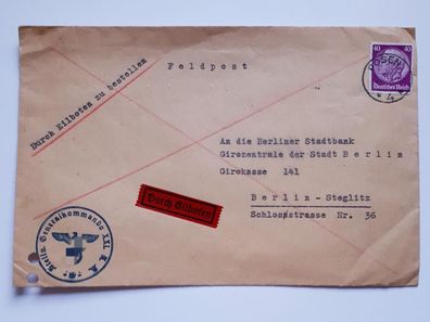 Feldpostbrief Posen - Berlin 1940