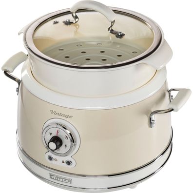 Ariete Vintage Dampfgarer, beige