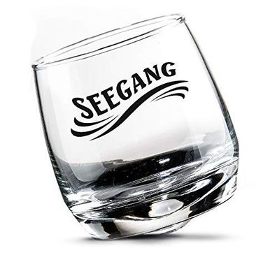 2 er Set Whisky-Gläser -Seegang-Rumgläser Wackelglas Schwenkglas in Geschenkbox