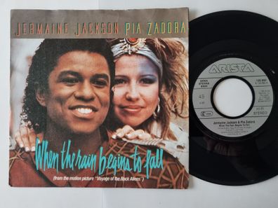 Jermaine Jackson/ Pia Zadora - When The Rain Begins To Fall 7'' Vinyl Germany