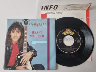 Stan Bush & Barrage - Heart vs. Head 7'' Vinyl Germany WITH PROMO FACTS