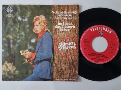 Jürgen Marcus - Schmetterlinge können nicht weinen 7'' Vinyl Germany