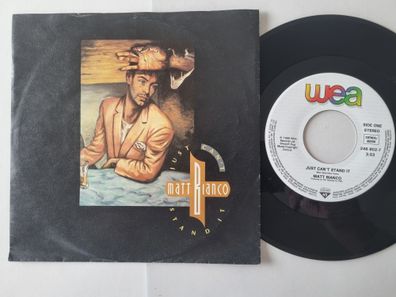 Matt Bianco - Just Can't Stand It 7'' Vinyl Germany Misprint