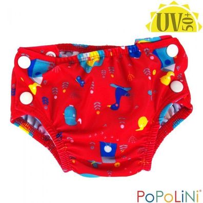 Popolini Badewindel Schwimmwindel Birdy Red - Grösse: S (small) 3-9 kg