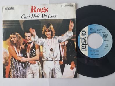 Rags - Can't hide my love 7'' Vinyl Germany/ PRE Eurovision UK