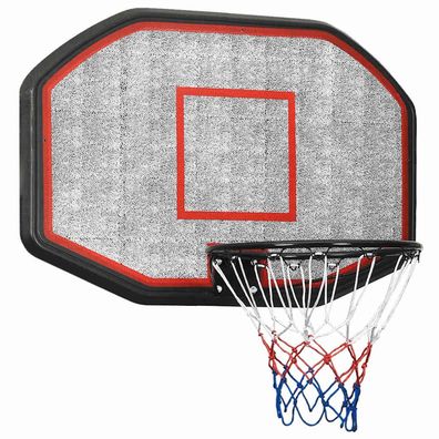 vidaXL Basketballkorb Schwarz 109x71x3 cm Polyethylen