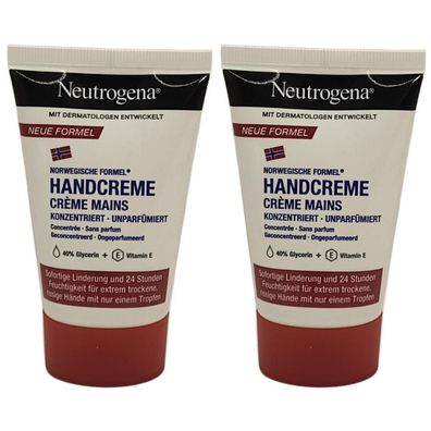 144,10EUR/1l 2 x Neutrogena Handcreme unparfümiert 50ml