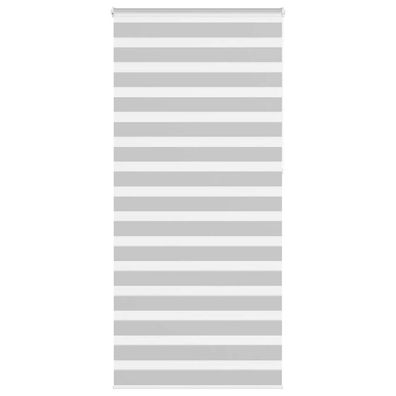 vidaXL Zebrarollo Hellgrau 105x230 cm Stoffbreite 100,9 cm Polyester