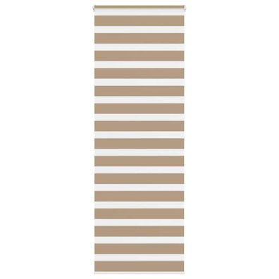 vidaXL Zebrarollo Sandbraun 85x200 cm Stoffbreite 80,9 cm Polyester