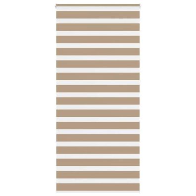 vidaXL Zebrarollo Sandbraun 110x230 cm Stoffbreite 105,9 cm Polyester