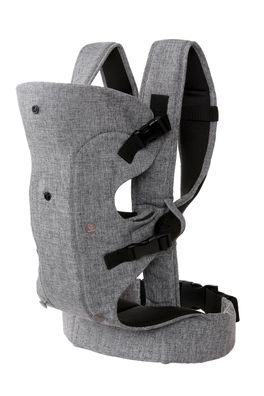 Ergonomische 3in1 Babytrage bis 15 Kg, Komfortable Babytrage verstellbarer Gurt, Grau