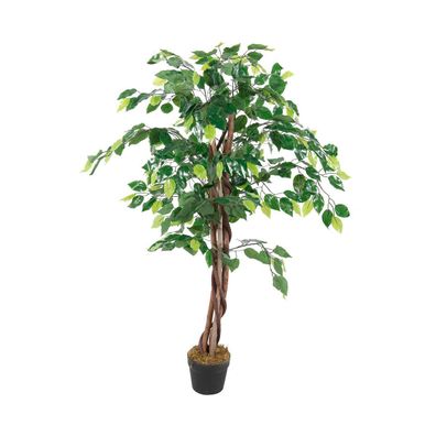 künstlicher Ficus, 115 cm hoch, Kunstpflanze, Dekopflanze