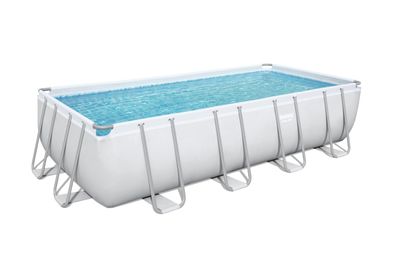 Bestway Pool Komplett-Set Power Steel mit Sandfilteranlage, 549 x 274 x 122 cm