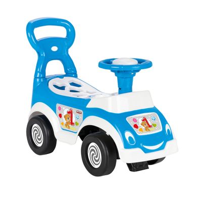 3in1 Rutscherauto blau mit Formsortierset, Kinderfahrzeug mit Spielzeugzubehör, Laufl