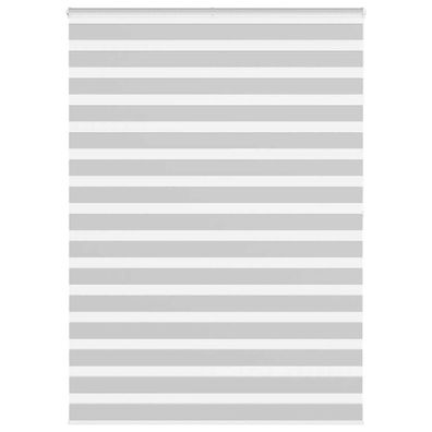 vidaXL Zebrarollo Hellgrau 165x200 cm Stoffbreite 160,9 cm Polyester