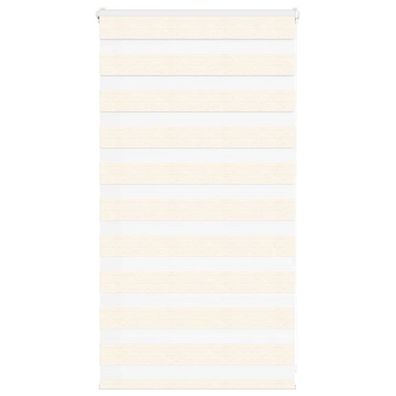 vidaXL Zebrarollo Marmorbeige 85x100 cm Stoffbreite 80,9 cm Polyester