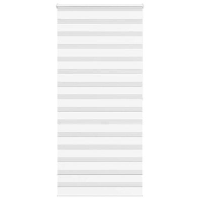 vidaXL Zebrarollo Weiß 115x200 cm Stoffbreite 110,9 cm Polyester