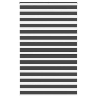 vidaXL Zebrarollo Schwarz 150x230 cm Stoffbreite 145,9 cm Polyester