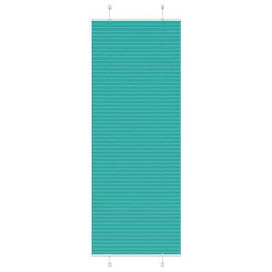 vidaXL Plissee Petrolgrün 75x200 cm Stoffbreite 74,4 cm Polyester