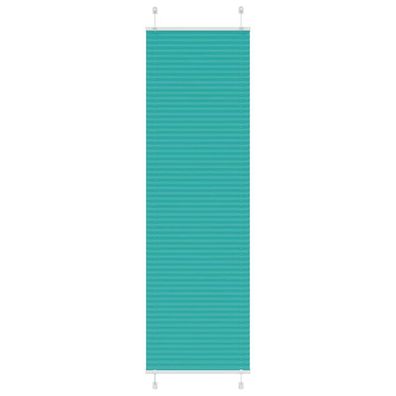 vidaXL Plissee Petrolgrün 55x200 cm Stoffbreite 54,4 cm Polyester
