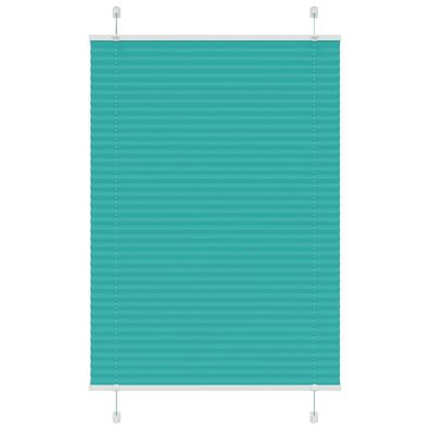 vidaXL Plissee Petrolgrün 90x150 cm Stoffbreite 89,4 cm Polyester
