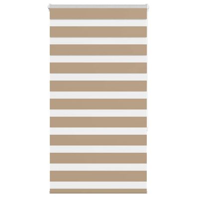 vidaXL Zebrarollo Sandbraun 90x150 cm Stoffbreite 85,9 cm Polyester