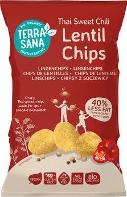 TerraSana 6x Linsenchips Thai Sweet Chili 75g