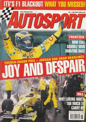 autosport July 1999 - French GP Formel 1, Alesi, Champ Cars, BTCC, ALMS Panoz