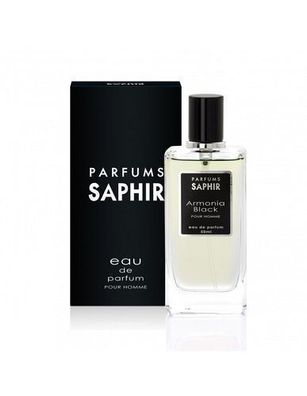 Saphir Harmonie Schwarz Eau de Parfum, 50 ml - Premium Duft mit Schwarzbeere und Mosc