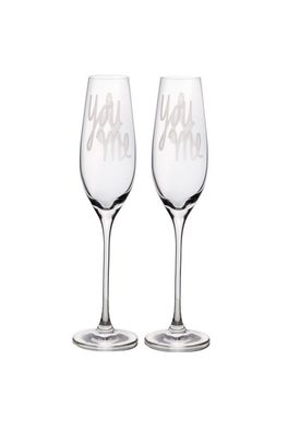 Sektglas 2er Set "You & me"