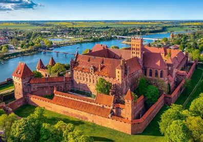 Blick auf die Marienburg, Polen