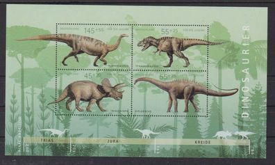 BRD 2008 postfrisch MiNr. Block 73 Für die Jugend Dinosaurier