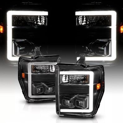Für Ford F250 F350 F450 Projector Scheinwerfer LED Tube schwarz 08 10 2010 2008
