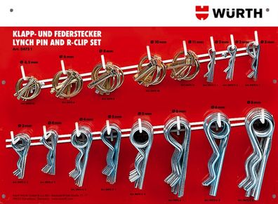 Klappstecker u. Federstecker Sortiment KLA/FEDSTE-SET