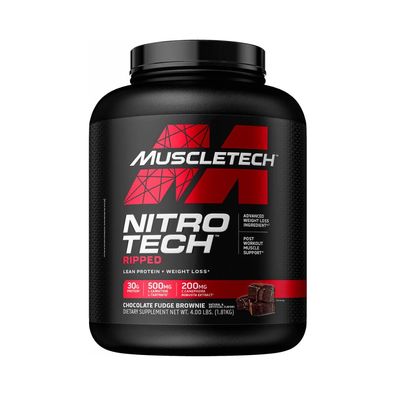 Muscletech Performance Series Nitro-Tech Ripped (4lbs) Chocolate Fudge Brownie