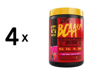 4 x Mutant Mutant BCAA 9.7 (1044g) Fruit Punch