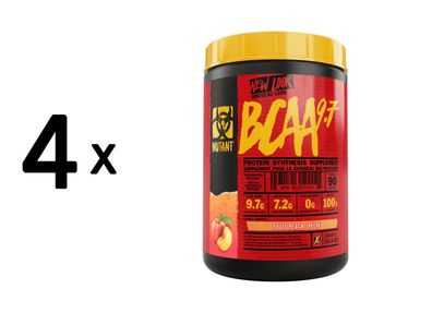 4 x Mutant Mutant BCAA 9.7 (1044g) Fuzzy Peach