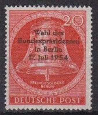 Berlin 1954 postfrisch MiNr. 118 Wahl des Bundespräsidenten
