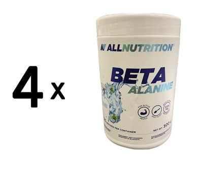 4 x Beta Alanine, Ice Fresh - 500g